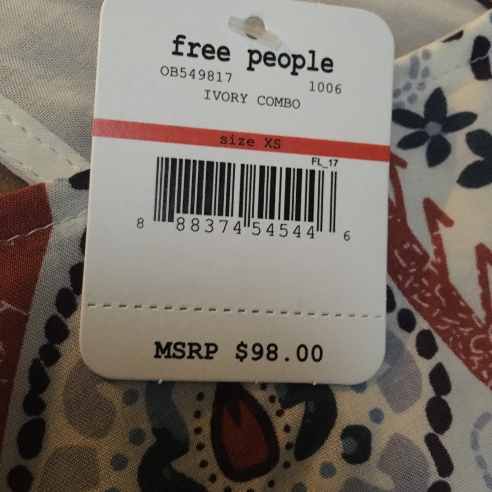 Free People Annka Boarder Slip Dress XS - Picture 5 of 6